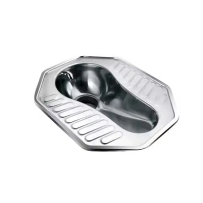 Anti-slip roestvrijstalen hurkende pannen